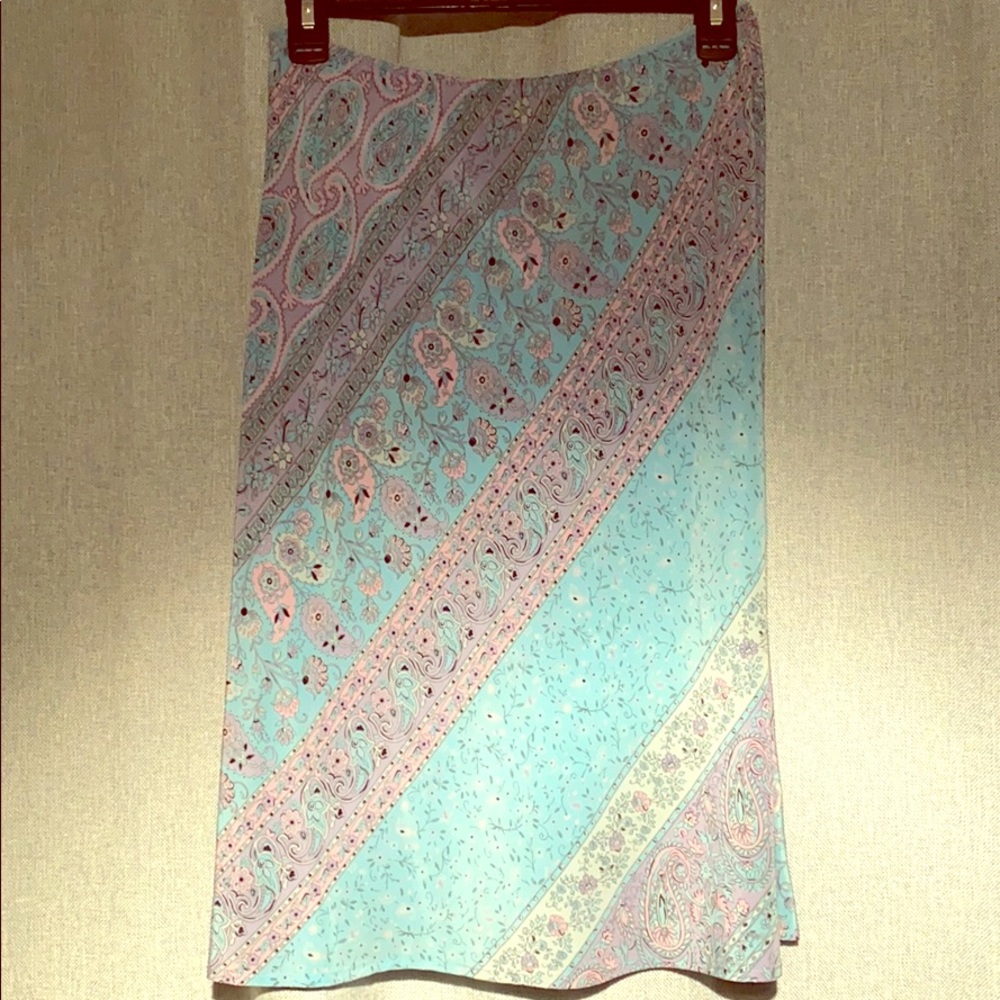 Knee length beautiful spring/summer silk skirt